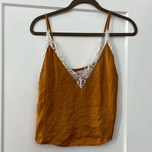 Urban Outfitters Lace Trim Sleeveless Crop Top